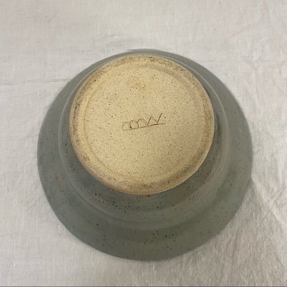 Large Blue Handmade Ceramic Pottery Bowl Dish - Picture 7 of 8